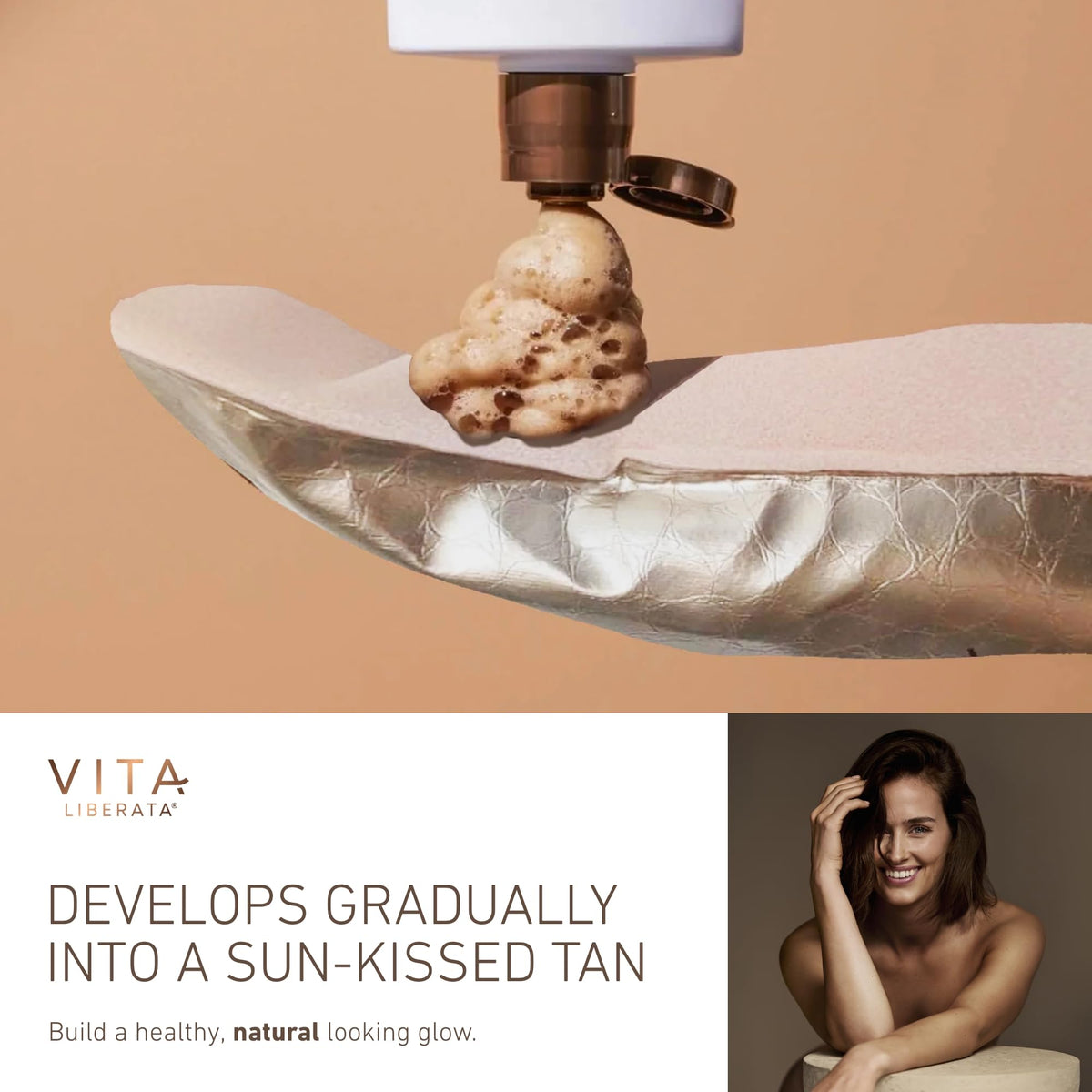 VITA LIBERATA Gradual Tanning Lotion 100ml with Mitt