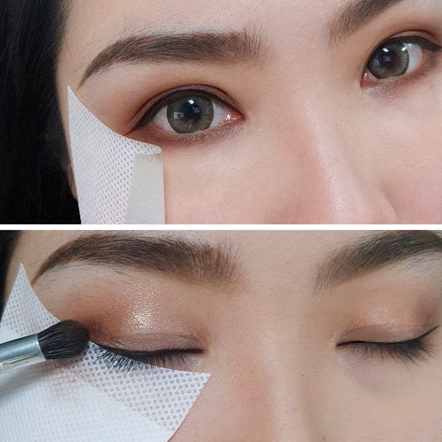 HAORQEE 30 PCS Eyeshadow Pads Eyeliner Tape Eye Make-Up Shield Protector Eye Shadow Stencil Tool for Women Eye Makeup, Eyelash Extension