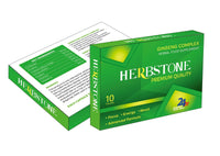 HerbStone New! Super Extra-Strong HERBSTONE - Ginseng and Herbal Food Supplement for Men. The Most Effective Natural, Powerful and Fast Acting Food Supplement for Men! - (Pack of 10 Capsules)