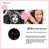 VMAGIC CARE Detangling Brush - glide the Detangler Brush through Tangled hair - Best Comb for Women, Girls, Men & Boys - Use in Wet and Dry Hair (Pink)