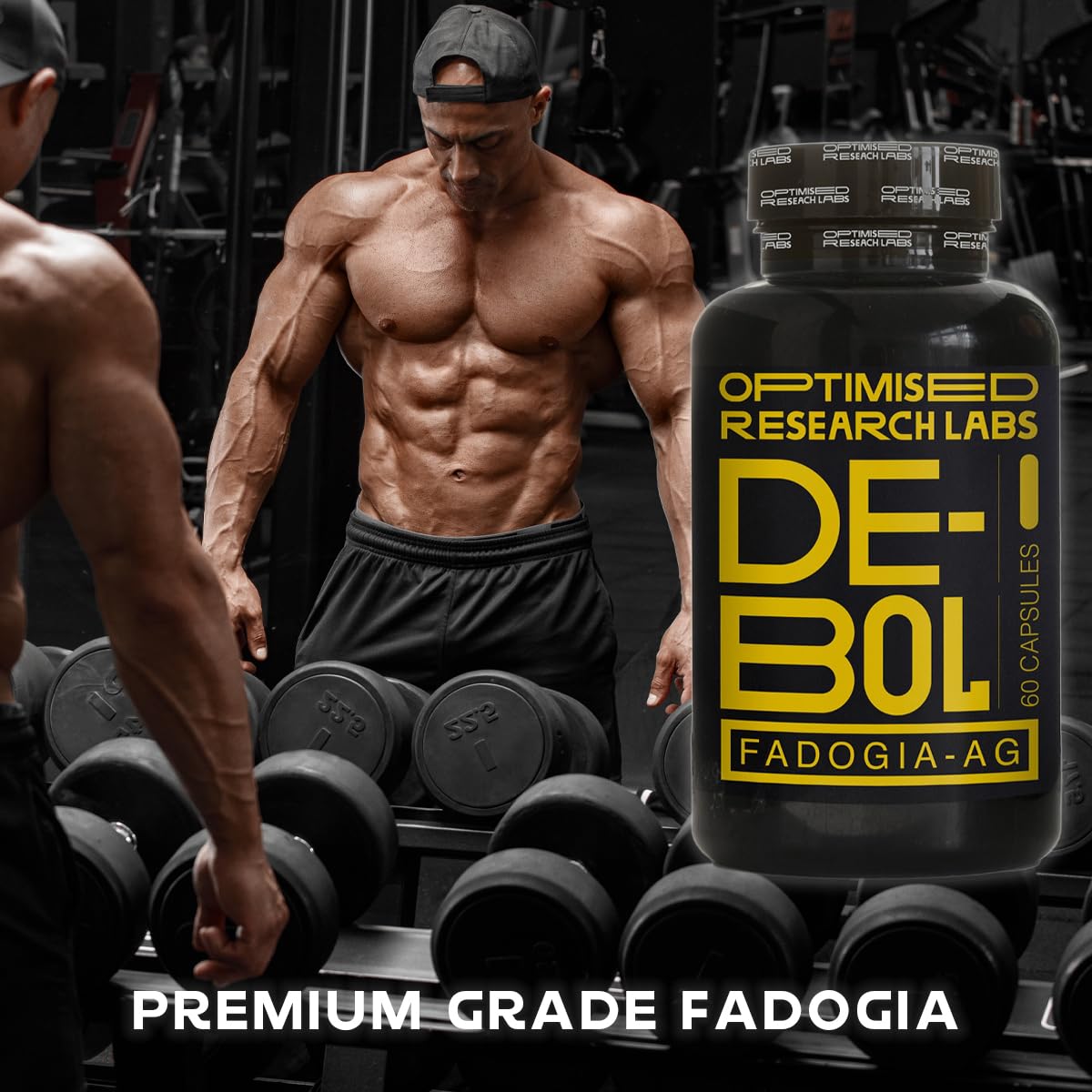 Optimised Research Labs Fadogia Agrestis High Strength Capsules 30 Day Supply, Muscle Growth, Muscle Recovery, Test Booster with Added Piperine to Enhance Bioavailability Vegan Friendly Capsules