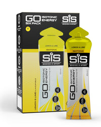 Science in Sport GO Isotonic Energy Gels - Fast-Acting Isotonic Carbohydrate Gel, 22g Energy per Sachet - No Need for Water - On-the-Go Fuel - Lemon & Lime, 6-Pack
