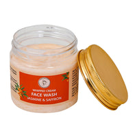 AATMANA Face Wash Jasmine & Saffron | Hydrating Face Wash for Sensitive Skin, Removes Makeup & Gently Cleanses Without Over Drying -100 Grams