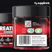 supplmnt. Supplmnt. Creatine 120 Gummies Max 5000mg for Men & Women Creatine Monohydrate Plus B12 and L-Taurine Chewable Gummies, 1 Month Supply (Single, Strawberry)