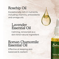 Balmonds Rosehip Scar Oil 50ml - 100% Natural Blend of Nourishing Oils - Helps Improve The Appearance of Scars, Uneven Skin Tone, Acne Scars & Stretch Marks - Hydrate, Nourish and Moisturise