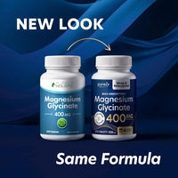 Purely Holistic Magnesium Glycinate 400mg - 270 Magnesium Tablets - for Improved Sleep, Stress Relief & Cramp Defense