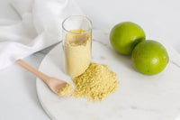 ResQ RESQ - Fine Lime Powder: Natural & Sugar-Free - 90g Powder from 60 Fresh Limes - Sustainable & Preservative-Free (Lime) - Dried slowly to preserve flavour and freshness
