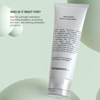 Transparent Lab Time Reverse Beauty Sleep Mask Anti-Aging Night Mask 75ml – Leave-in Treatment with Antioxidants, Repairs, Hydrates and Fights Signs of Aging While You Sleep