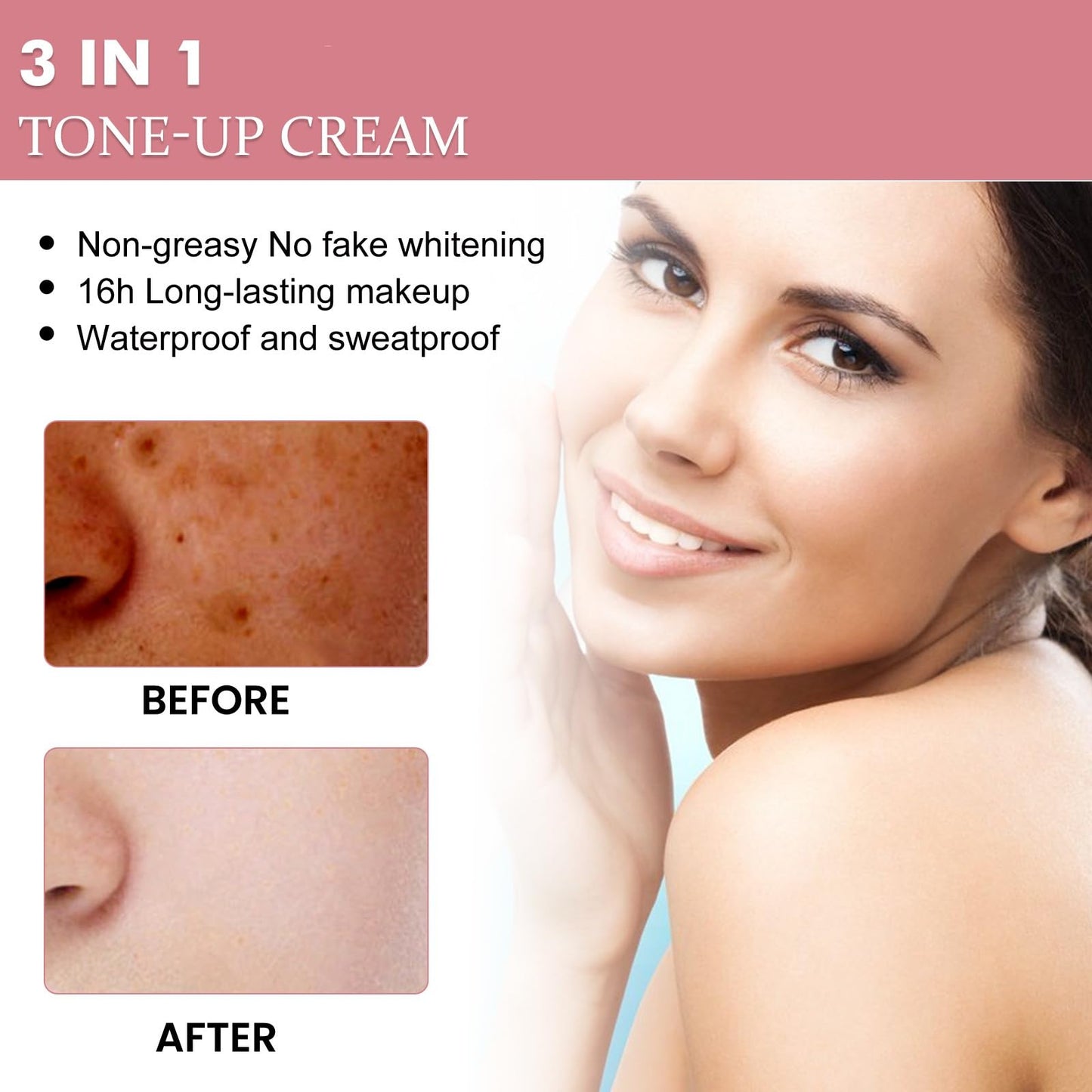 Moisturizing Brightening Tone-up Concealer Cream,Vitamin C Cream,Moisturizing Tone-up Concealer C/ream,Five Fold Vc Skin Cr/eam,Corrector Ton/e-up,Brigh/tening Crea/m,Multi Crea/m,50g