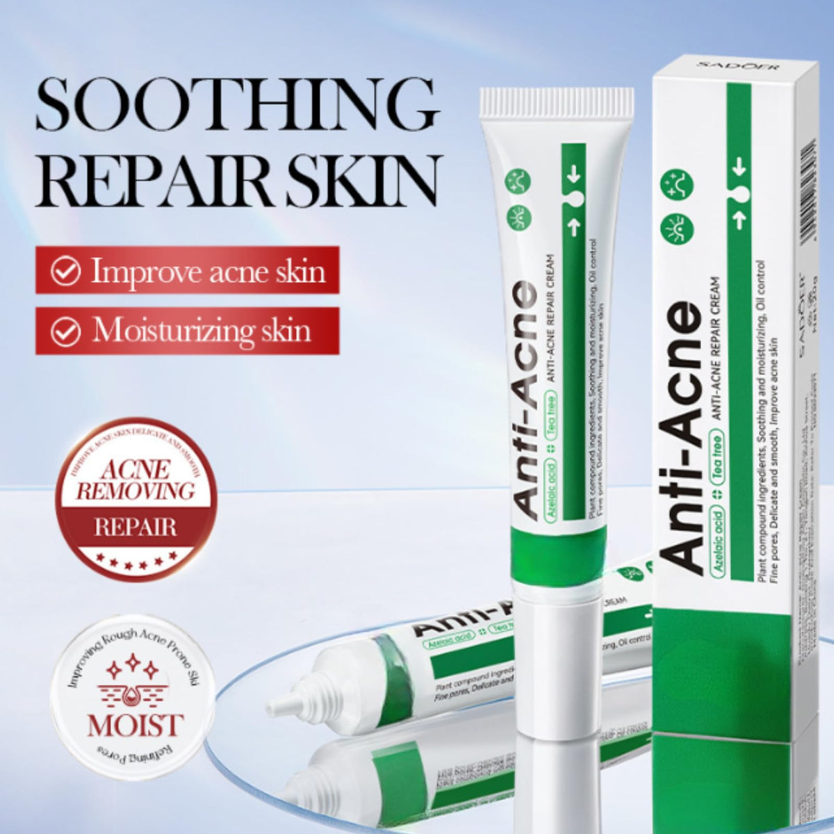 ISBEAUSOLS Acne Spot Treatment Cream-Dark Spot Remover for Face-Dual-Power Salicylic Acid & Niacinamide Acne Treatment- Scar Removal Cream for Women & Men, Hyperpigmentation Treatment