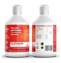 VitaZam Glucosamine and Chondroitin High Strength Platinum Joint Flex 500 ml Liquid MSM, Chondroitin Sulphates with Strong Osteoarthritis Formulation for Bones and Joint Health, Berry Flavour