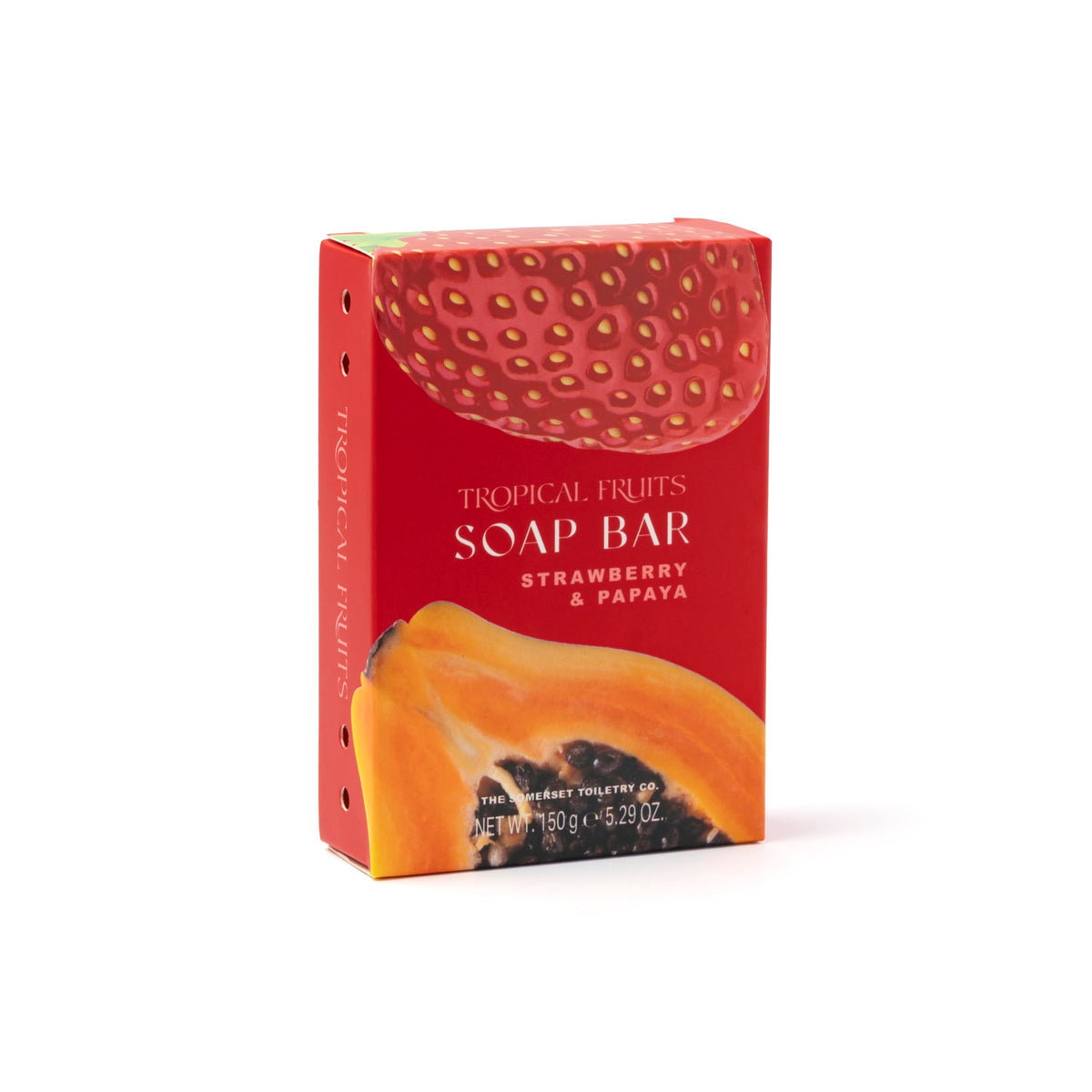 THE SOMERSET TOILETRY COMPANY LIMITED Tropical Fruits Strawberry and Papaya Glycerine Soap 150g