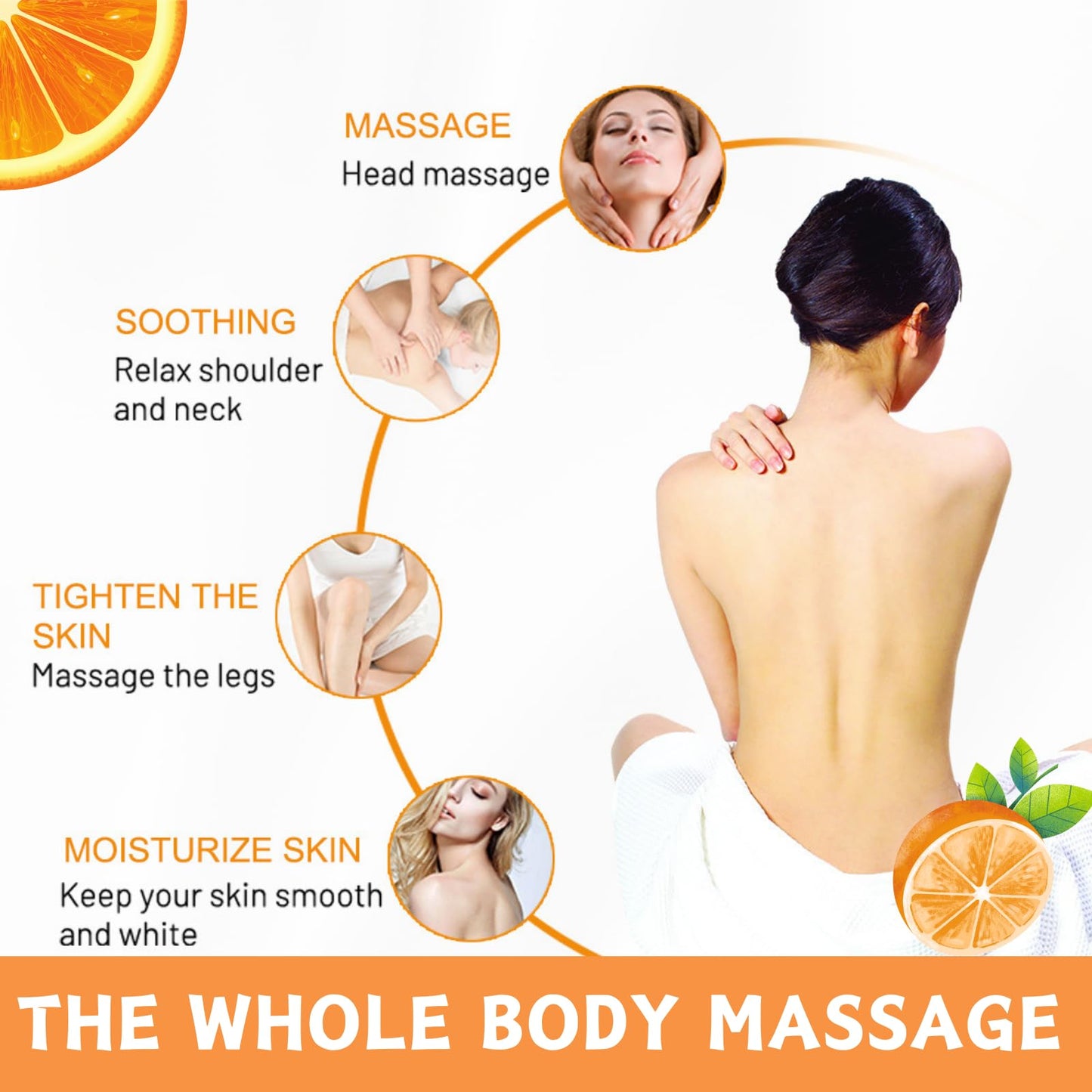 Vitamin C Oil, Vitamin C Body Oil, Organic Vitamin C Massage Oil, Body Moisturiser, Brightening Body Oil, Face&Body Skin Care - Massage Body Oil for Dry Skin Easy Absorb&Anti Winkle