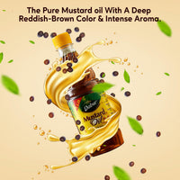Dabur Mustard Oil 475ml - Pure and Refreshing, Rich in Benefits for Immunity, Hair Growth, and Skin Nourishment