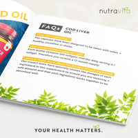 Cod Liver Oil 1000mg - 365 Softgels of Premium Cold Pressed Fish Oil - Rich in High Strength Omega 3, Vitamins A, D, E & Garlic Oil - Supports Heart & Brain Health - Made in The UK by Nutravita