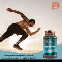 Magnesium Glycinate Supplements with Vitamin B6 | 120 Capsules, 2-in-1 Formula | High Absorption | 500mg Magnesium Glycinate + 7.35mg Pyridoxal 5 Phosphate | Vegan | Made in UK by The Good Guru