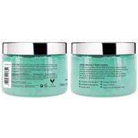 PraNaturals Dead Sea Salt Scrub, 100% Nourishing & Exfoliating, Mineral Rich Smooths Brightens & Moisturizes Skin, Enriched with Mango & Kiwi Scent (2x 500g)