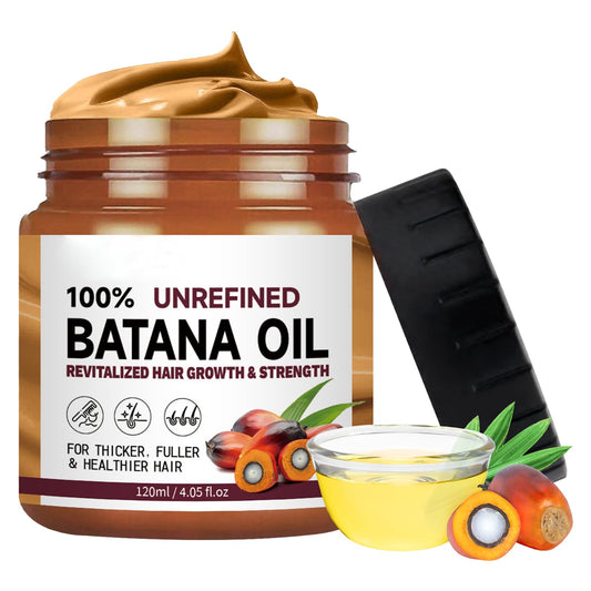 Angozo Batana Oil for Hair Growth,120ml Organic Batana Oil,Repairs Damaged Hair,Eliminates Split Ends and Enhances Hair Thickness for Healthier,Thicker