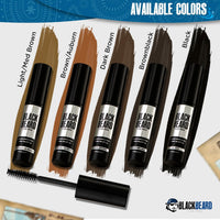 BLACKBEARD FOR MEN Blackbeard for Men Temporary Beard & Facial Hair Colour Brush‑On Grey Coverage for Beard, Moustache, Sideburns & Brows Hypoallergenic, Water‑Resistant, Easy‑Apply Brown Black 12 ml