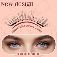 Higu clace Magnetic Eyelash kit, Reusable Magnetic Lashes Set with Clamp, Waterproof No Glue Lashes for All-Day Comfort & Easy to Use (Style MB)
