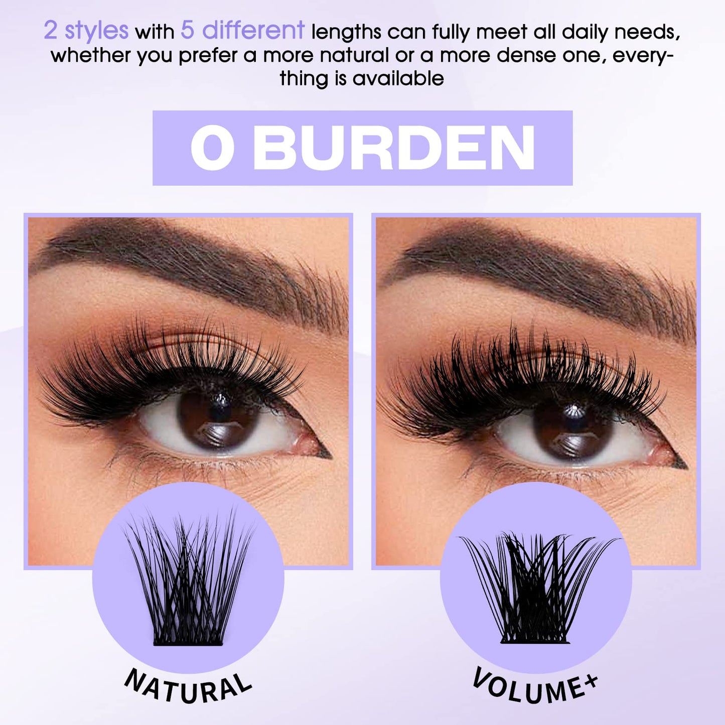 WENDY LASHES Individual Lashes D Curl Cluster Lashes FD18/B 0.07mm 12-16mm Mixed DIY Lash Extensions Wide Stem Individual Eyelash Clusters Reusable Soft and Wispy Clusters Eyelash Extensions(FD18+B-D-MIX12-16)