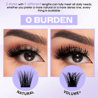 WENDY LASHES Individual Lashes D Curl Cluster Lashes FD18/B 0.07mm 12-16mm Mixed DIY Lash Extensions Wide Stem Individual Eyelash Clusters Reusable Soft and Wispy Clusters Eyelash Extensions(FD18+B-D-MIX12-16)