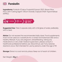 WeightWorld Forskolin Capsules 1000mg - 60 Vegan Capsules - Coleus Forskohlii Extract - Suitable for Keto & Low-Carb Diets - Allergen-Free & Non-GMO - Forskolin Supplement for Men & Women