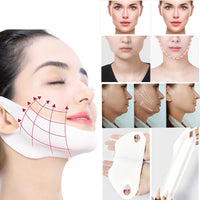 DEGHOUY 4 Pack V-Line Lifting Mask | 24K Gold & Collagen Face Mask, Anti-Aging Jawline Shaper Mask for Face Lift | Hyaluronic Acid & Vitamin E