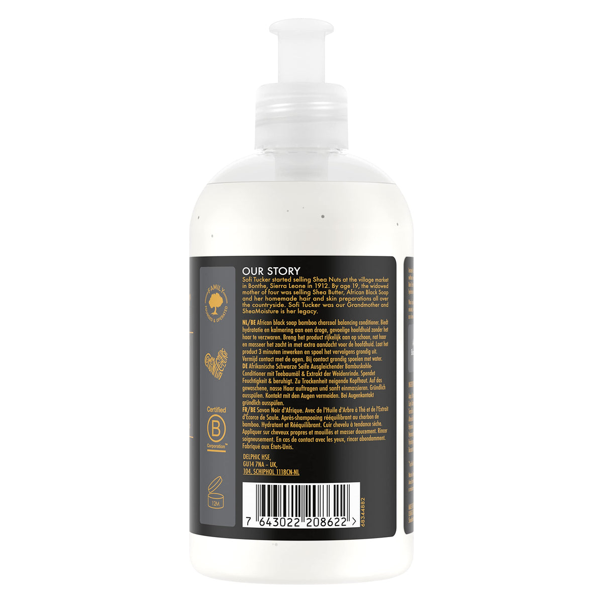 SHEA MOISTURE Sheamoisture African Black Soap Bamboo Charcoal Balancing Conditioner 384 ML