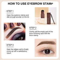 KKwoter Eyebrow Stencils Kit - Waterproof Eyebrow Stencils Kit with 10 reusable stencils - 3 in 1 Hairline Shadow Powder - Eyebrow Seal Shaping Tool - a makeup must-have (LIGHT BROWN)