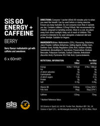 Science in Sport Go Isotonic Energy Gel with Caffeine, Berry Flavour, 60ml (6 Packs)