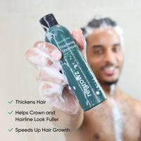 Regrowz Organic Hair Thickening Shampoo with Biotin & Rosemary Oil - 225ml - Pack of 2 - Natural Anti Hair Loss Treatment - Suitable for Men & Women
