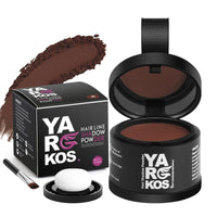 MIFANYO Hairline Shadow Powder, Instantly Root Touch Up Powder for Women Gray Hair Cover Up, Color Root Coverage for Thinning Grey, Mens Roots Concealer for Hair Loss Beard Line, 9-Auburn
