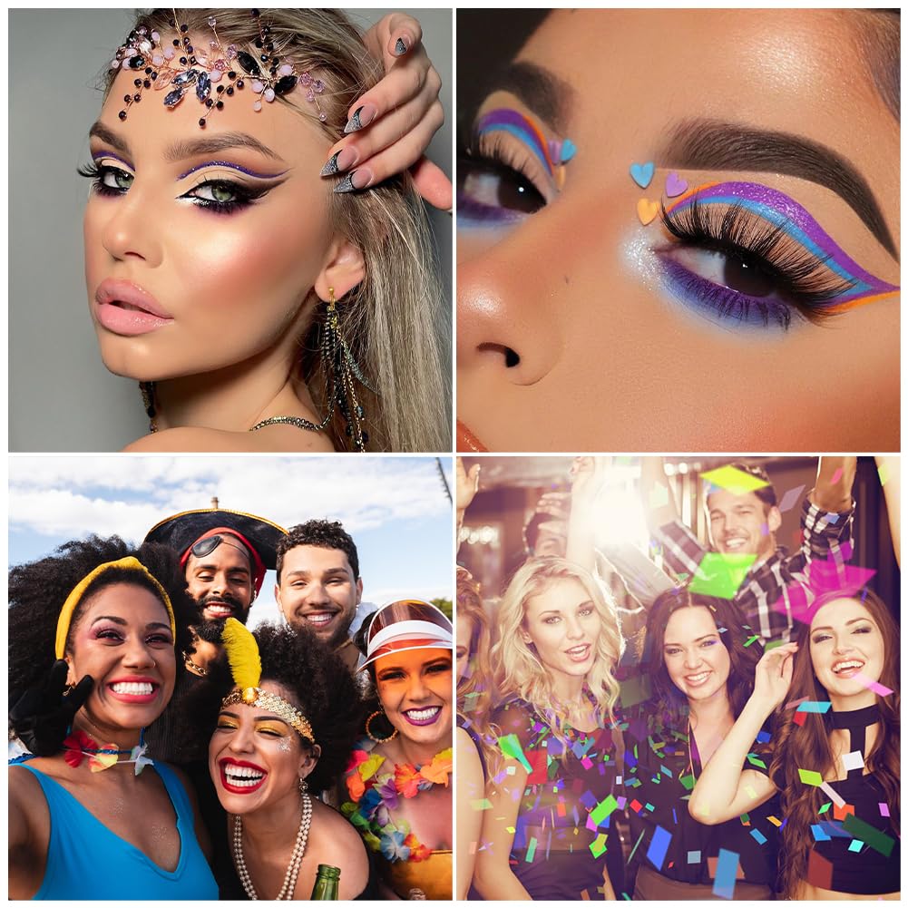 LOPHE 12 Coloured Liquid Eyeliner Set, Rainbow Colorful Eyeliner Pencil, Matte Eyeliner Pencil, Long-lasting & Waterproof, Smudge-Proof Eye Liners, Suitable for Christmas And Masquerade Makeup
