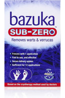 Bazuka Sub Zero Warts & Verucca - 12 Applications (50ml) - Pack of 2