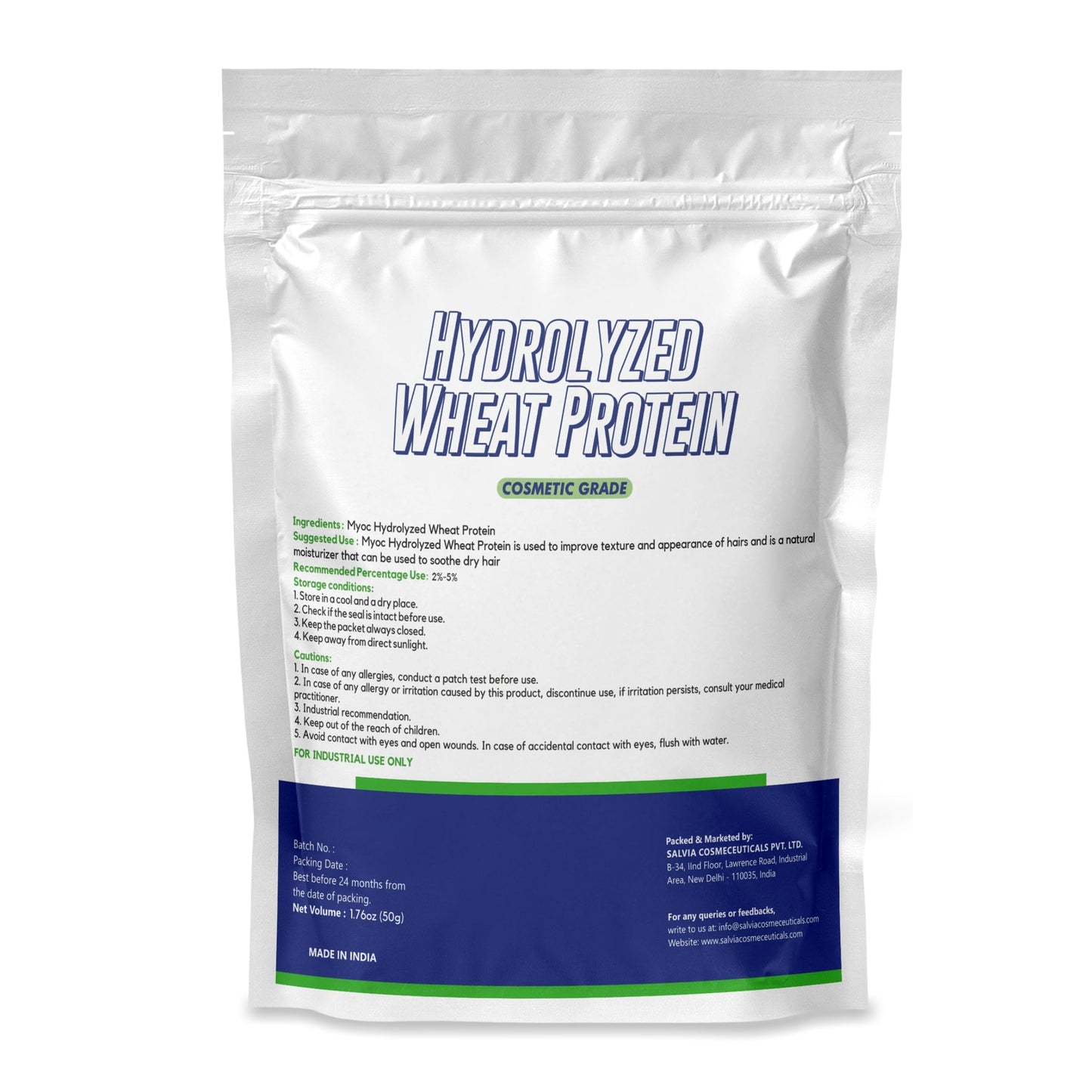 MYOC Myoc Hydrolyzed wheat protein – Liquid – 50g | 2 FL OZ | For Skin, Hair & Sensitive Skin- Deep Hair Protection | Hair- care Products | Cosmetic Grade