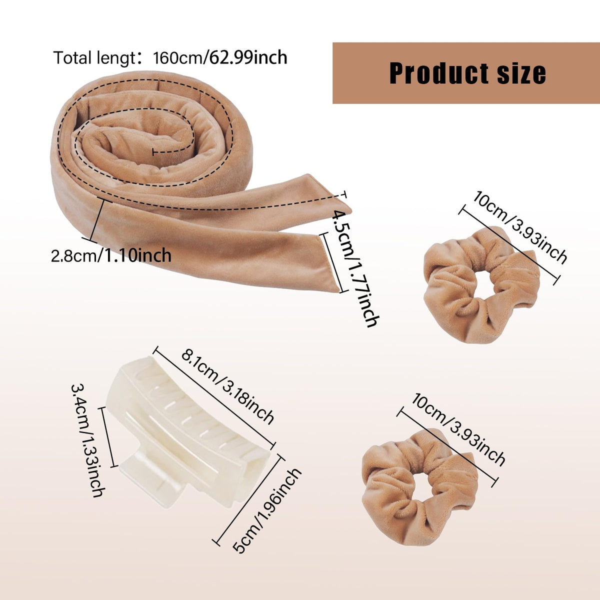 Silk Heatless curlers and Bonnet Hair Wrap Combo Heatless Hair Curler Heatless Curling Set Heatless Curlers Headband MFCGHXR Heatless Curlers Set for Heatless