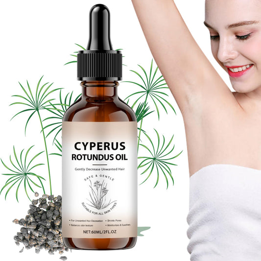 Cyperus Rotundus Oil, Natural Cyprus Rotundus Oil for Hair Removal, Hair Growth Inhibitor & Hydrating Body Oils for Smooth Skin, Reduce Unwanted Body Hair, Cyperus Oils for Face & Body, 60ml