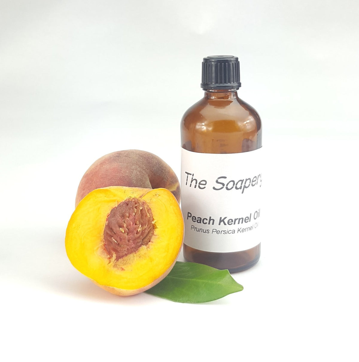 The Soapery Peach Kernel Oil 100ml - Carrier Oil for Massage, Skin and Hair Treatments -100% Pure and Natural