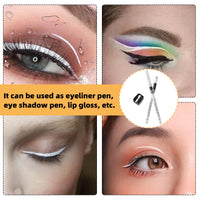 MEKEET 12PCS White Eyeliner Pencils - Waterproof, Long Lasting, Skin Marking Eyeshadow & Highlighter