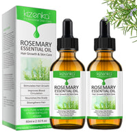 XAYGHE Rosemary Oil for Hair Growth (2PCS), Rosemary Essential Oil for Hair Growth & Skin Care, Pure Natural Hair Oil Serum, Strong Hair Root, Eyebrow and Eyelash Growth Massage Oil- 60ml*2 (60ml*2)
