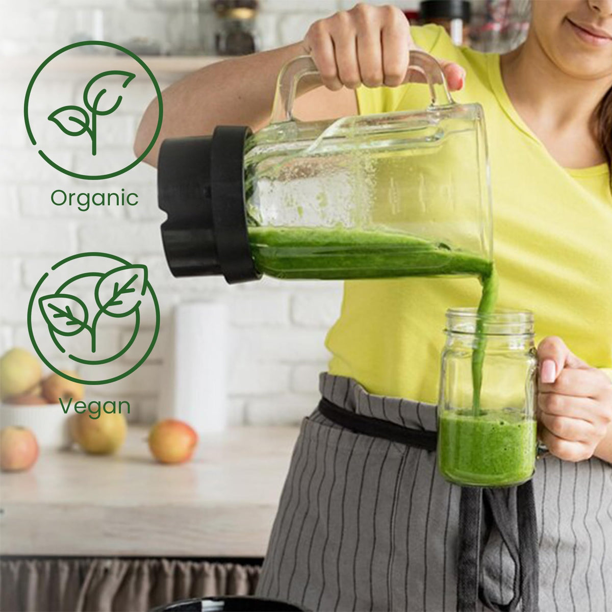 Herbal Magic's Organic Spirulina Powder - Sparkle Your Smoothies, Shakes - Ideal for Trainers on a Vegan, Vegetarian Diet - No Fillers & Preservatives - of&G UK Organic Certified-100g (Pack of 1)