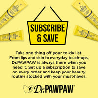 Dr. PAWPAW ORIGINAL BALM Dr.PAWPAW Overnight Lip Mask 2 x 10ml, Multi Purpose Natural Pawpaw Balm with Peptides, Fragrance Free Vegan Lip Treatment to Smooth Dry Cracked Lips Overnight