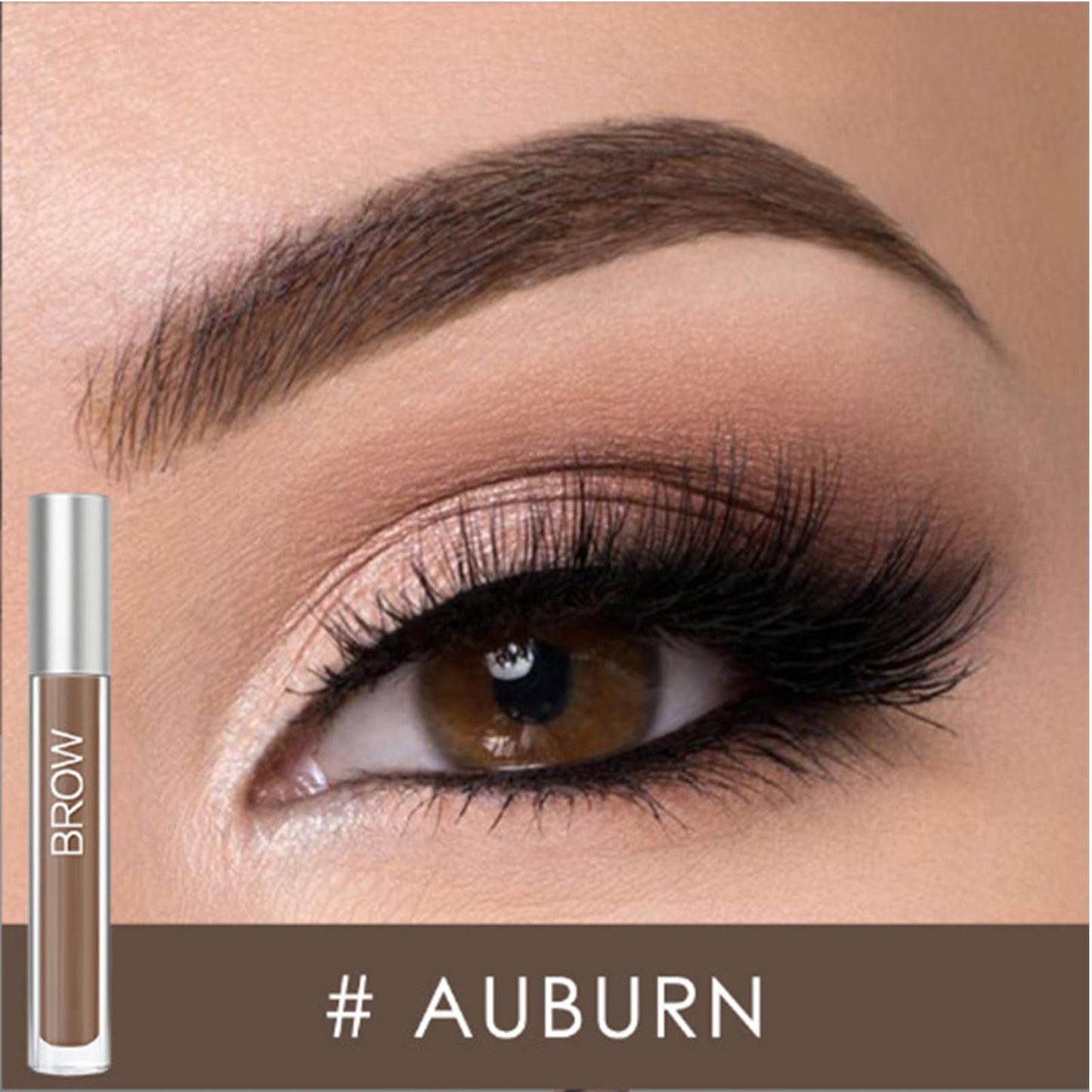 MEITREND Eyebrow Dye Tint Brow Pomade,Eyebrow Tint Kit With Strong Pigment Thin Texture Smudge-Proof Sweat Resistant Tinted Makeup Brow Pen Waterproof Long Lasting Brow Setter With Brush (AUBURN)
