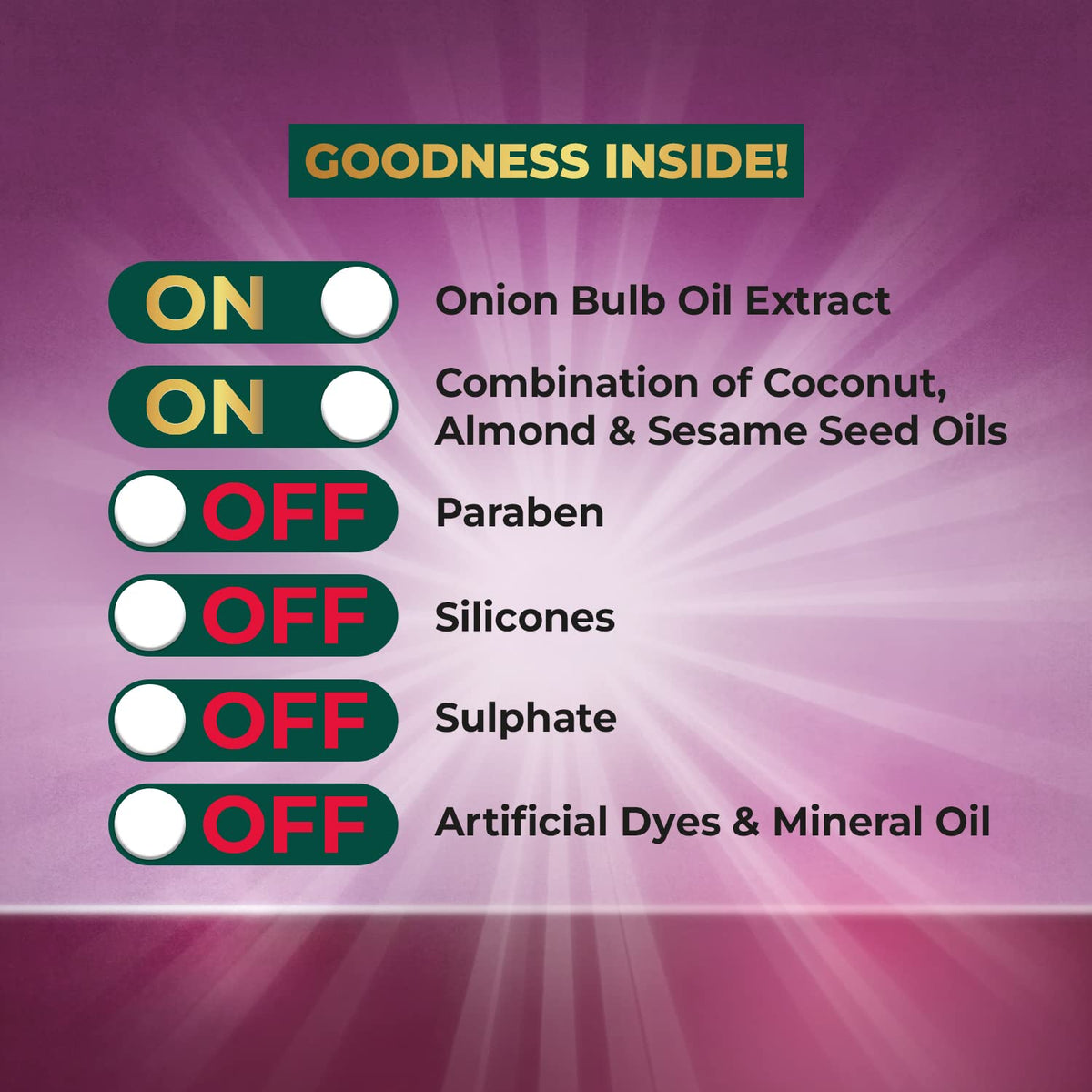 Vasmol Onion Hair oil | Helps control hair fall I Strengthens hair I Enriched with Coconut oil, Sesame oil, and Almond Oil I For shiny smooth hair I 200ml