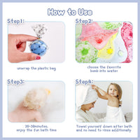 leoce Bath Bombs for Kids, 12pcs Bath Bombs with Surprise Crystal Toys Inside, Handmade Natural and Organic Bubble Bath Bombs, Birthday Christmas Easter Gift for Girls and Boys