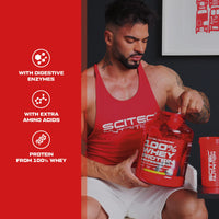 Scitec Nutrition 100% Whey Protein Professional – Enhanced with Extra Amino Acids & Digestive Enzymes – Gluten-Free – Palm Oil Free, 920 g, Salted Caramel