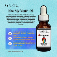 Kiss My Yoni Oil COTTON CANDY Premium Body Lotion Rub. Non-Sticky, 30ml, Massage Oil. Vegan, Natural, Organic, Non-Toxic.