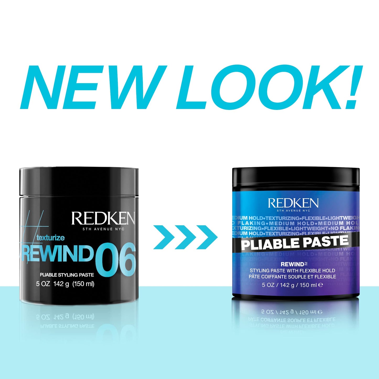 REDKEN Pliable Paste, Texturising Hair Paste for Flexible, All-Day Re-Workability, Medium Hold, 150 ml