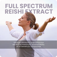 Kiihtu Reishi Liquid Extract Tincture - 50ml | High Strength 2000mg per Serving, Premium Mushroom Tincture Drops | Highest Bioavailability & Absorbency Supplement for The Mind, Sleep & Vitality | UK